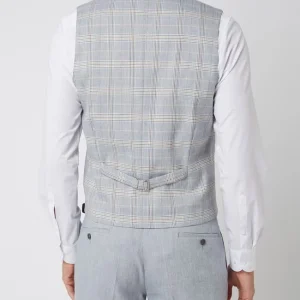 Großhandel ? Atelier Torino Weste Mit Leinen-Anteil Modell ‘Panfilo’ – Hellblau ✨ 15