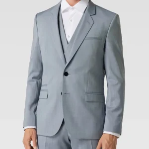 Bester Verkauf ? HUGO Extra Slim Fit Anzug Mit Strukturmuster Modell ‘Arti / Hesten’ – Rauchblau ? 15