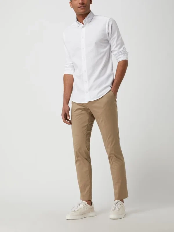 Neu ✔️ Carl Gross Modern Fit Anzughose Mit Stretch-Anteil Modell ‘Tomte’ – Beige ? 1