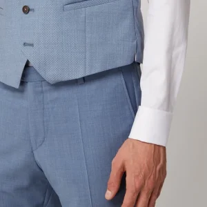 Brandneu ? CG – Club Of Gents Weste Aus Reiner Schurwolle – YOUR OWN PARTY By CG – CLUB Of GENTS – Hellblau ? 12