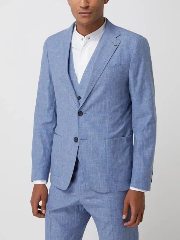 Beste Bewertungen von ? Strellson Slim Fit 2-Knopf-Sakko Mit Leinen-Anteil Modell ‘Acon’ – Hellblau ? 5