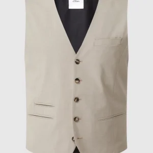 Bestpreis ⭐ S.Oliver BLACK LABEL Weste Mit Stretch-Anteil – Beige ? 9