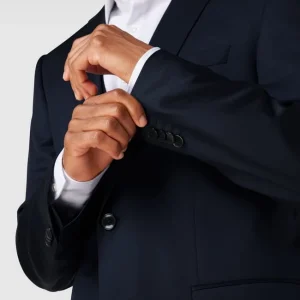 Budget ? BOSS Slim Fit 2-Knopf-Sakko Aus Reiner Schurwolle – Marineblau ⌛ 11