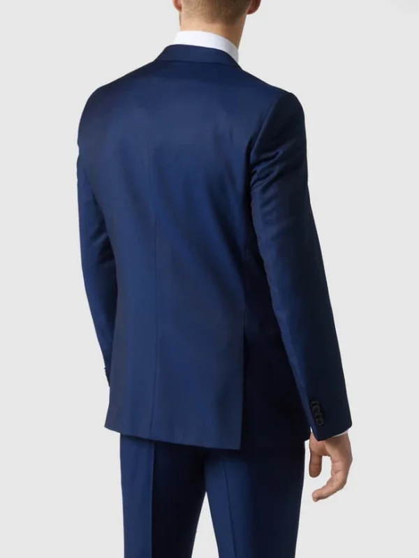 Schlussverkauf ? BOSS Slim Fit 2-Knopf-Sakko Aus Reiner Schurwolle – Royalblau ? 6