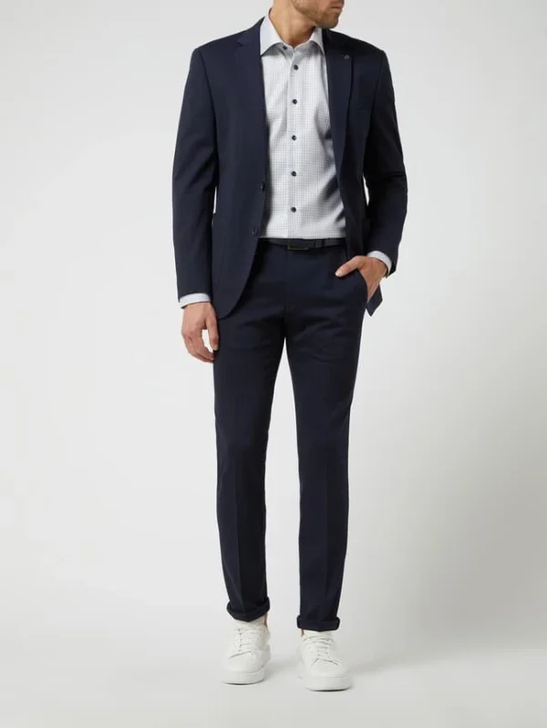 Aktion ✔️ DIGEL Modern Fit Anzughose Aus Jersey Modell ‘Sergio’ – Marineblau ? 1