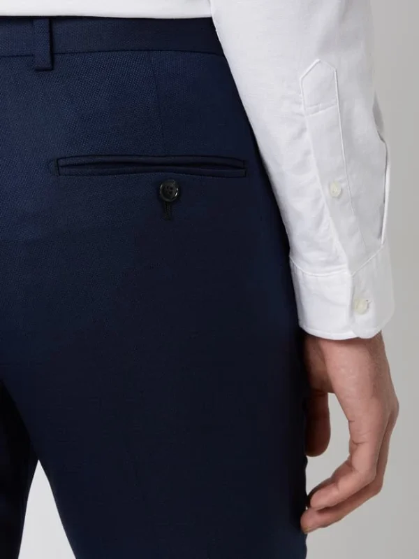 Bestpreis ? Tiger Of Sweden Slim Fit Anzughose Aus Woll-Elasthan-Mix Modell ‘Gordon’ – Royalblau ? 4