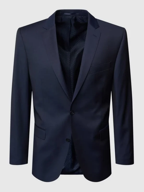 Bester Verkauf ? Carl Gross Regular Fit 2-Knopf-Sakko Aus Schurwolle – Blau ? 3