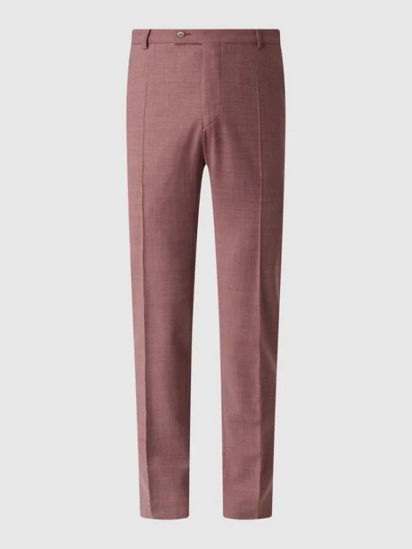 Billig ? Daniel Hechter Modern Fit Anzughose Mit Stretch-Anteil – Bordeaux Rot ? 3
