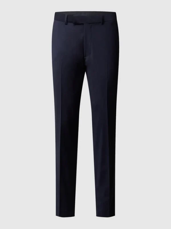 Budget ? MCNEAL Business-Hose Mit Webstruktur – Marineblau ? 3