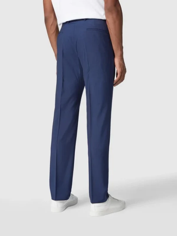 Schlussverkauf ? Strellson Slim Fit Anzughose Aus Reiner Schurwolle – Blau ? 6