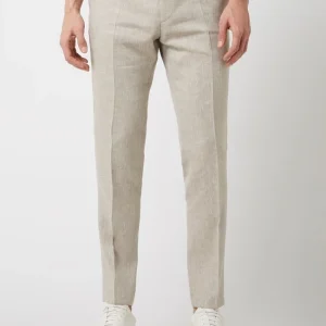 Besorgen ? DIGEL Slim Fit Leinenhose Mit Viskose-Anteil Modell ‘Franco’ – Sand ? 13