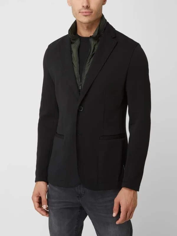 Billig ? ARMANI EXCHANGE 2-Knopf-Sakko Aus Jersey – Schwarz ✔️ 5