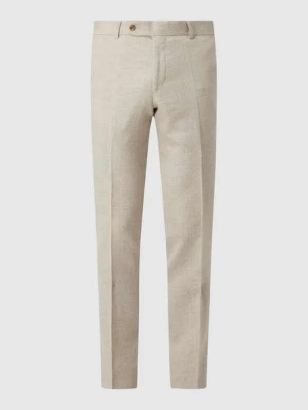 Brandneu ? Atelier Torino Anzughose Mit Leinen-Anteil – Beige ✔️ 3