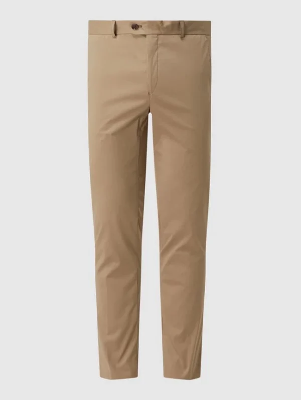 Neu ✔️ Carl Gross Modern Fit Anzughose Mit Stretch-Anteil Modell ‘Tomte’ – Beige ? 3