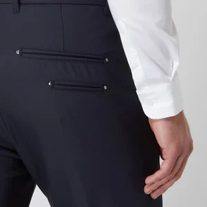 Neu ✔️ MOS MOSH Slim Fit Anzughose Mit Stretch-Anteil Modell ‘Russel’ – Marineblau ? 11