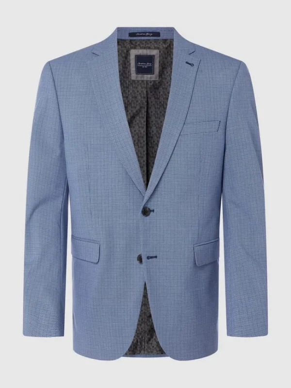 Aktion ? Christian Berg Men 2-Knopf-Sakko Mit Stretch-Anteil – Blau ❤️ 1