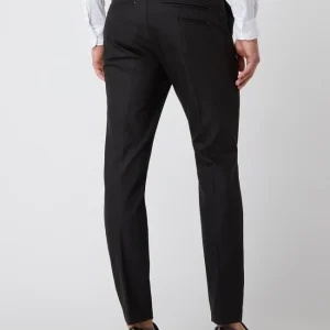 Aktion ? MOS MOSH Slim Fit Anzughose Mit Stretch-Anteil Modell ‘Russel’ – Schwarz ? 15