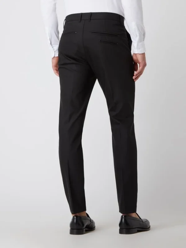 Aktion ? MOS MOSH Slim Fit Anzughose Mit Stretch-Anteil Modell ‘Russel’ – Schwarz ? 6