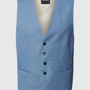 Angebote ✔️ BOSS Weste Mit Allover-Label Modell ‘Jeckson’ – Marineblau ⌛ 9