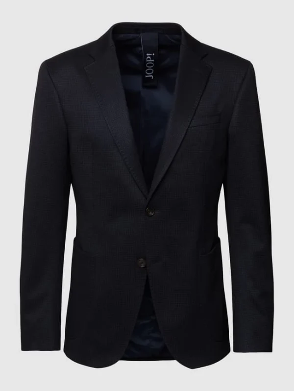 Billig ? JOOP! Collection Slim Fit 2-Knopf-Sakko Mit Vichy-Karo Modell ‘Hustle’ – Marineblau ❤️ 1