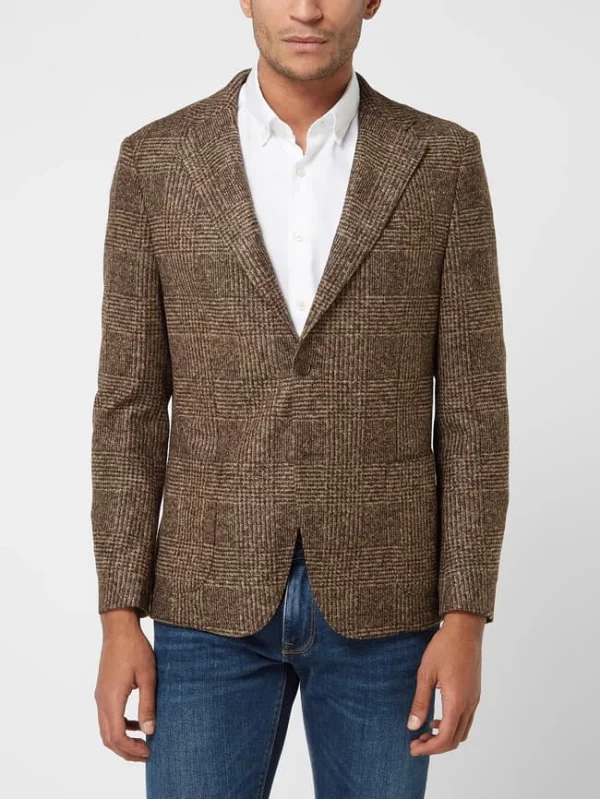 Brandneu ? DIGEL Slim Fit 2-Knopf-Sakko Mit Woll-Anteil Modell ‘Kristo’ – Mittelbraun ⭐ 5