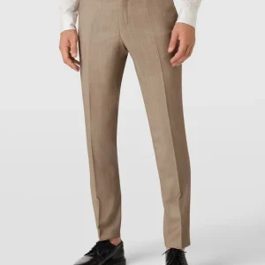 Aktion ? CG – Club Of Gents Slim Fit Anzughose Mit Stretch-Anteil – Beige ✨ 13