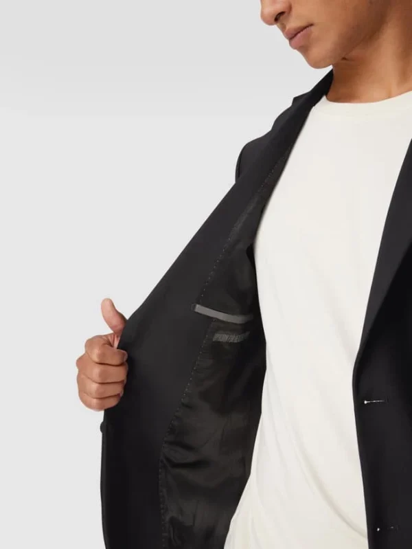Bestpreis ✔️ Drykorn Slim Fit 2-Knopf-Sakko Mit Stretch-Anteil Modell ‘Hurley’ – Schwarz ? 4