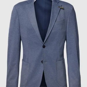 Auslauf ? Baldessarini Slim Fit 2-Knopfsakko Mit Anstecknadel Modell ‘Seba’ – Blau ? 9