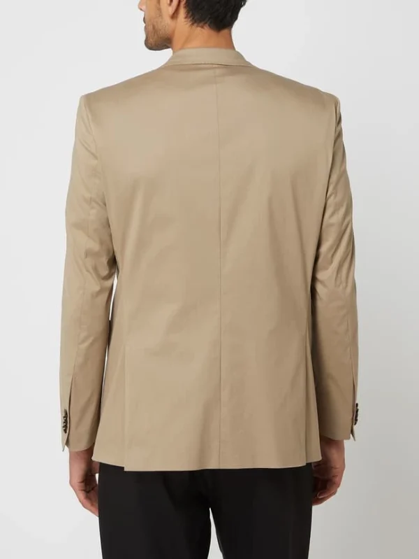 Top 10 ? Carl Gross Modern Fit 2-Knopf-Sakko Mit Stretch-Anteil Modell ‘Sander’ – Beige ? 6