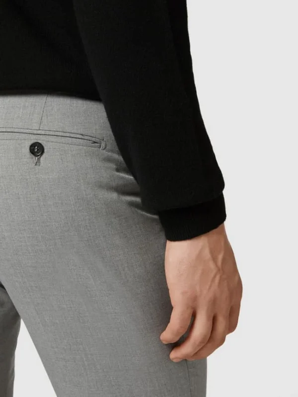 Coupon ? Selected Homme Slim Fit Anzug-Hose Mit Stretch-Anteil – Hellgrau Meliert ✨ 4