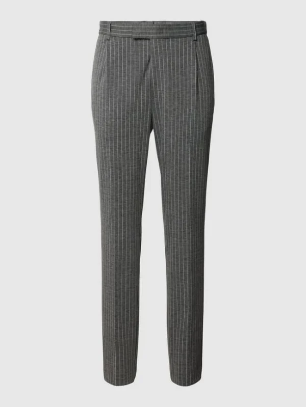 Auslauf ⌛ JOOP! Collection Bundfaltenhose Mit Nadelstreifen – Hellgrau ? 3
