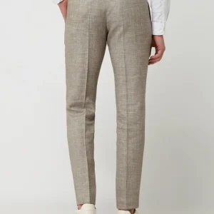 Blitzangebot ? Roy Robson Slim Fit Anzughose Aus Leinenmischung – Khaki ? 15