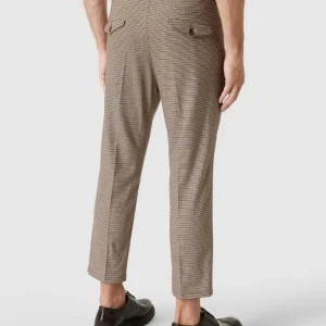 Neu ⌛ Drykorn Anzughose Mit Hahnentrittmuster Modell ‘JOAH’ – Camel ❤️ 15