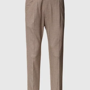 Neu ⌛ Drykorn Anzughose Mit Hahnentrittmuster Modell ‘JOAH’ – Camel ❤️ 9