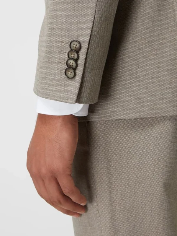 Neu ? Pierre Cardin Regular Fit 2-Knopf-Sakko Mit Stretch-Anteil Modell ‘Grant’ – ‘Futureflex’ – Hellbraun ? 4