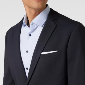 Billig ⭐ Cinque Slim Fit 2-Knopf-Sakko Mit Kissing Buttons Modell ‘CiDati’ – Marineblau ⭐ 11