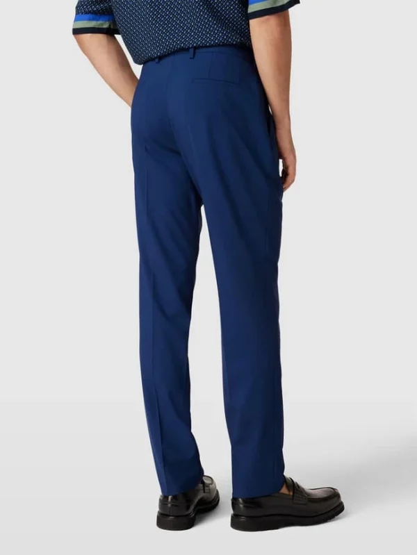 Schlussverkauf ? BOSS Slim Fit Anzughose Aus Schurwoll-Mix Modell ‘Genius’ – Marineblau ? 6