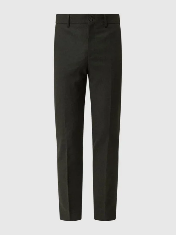 Besorgen ? Selected Homme Slim Fit Anzughose Mit Stretch-Anteil Modell ‘Adrian’ – Olivgrün ? 1