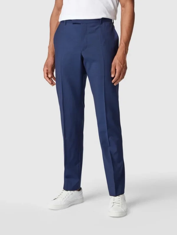 Schlussverkauf ? Strellson Slim Fit Anzughose Aus Reiner Schurwolle – Blau ? 5