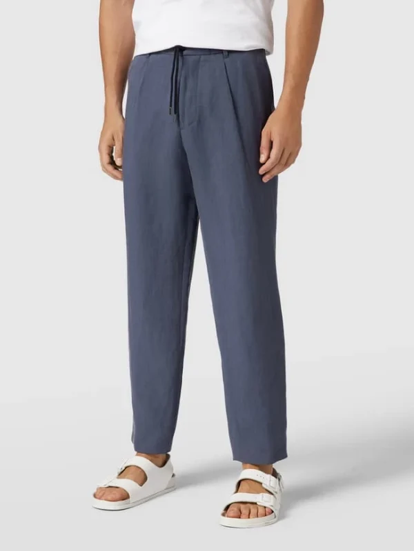 Schlussverkauf ? BOSS Hose Mit Label-Details Modell ‘Perin’ – Marineblau ? 5