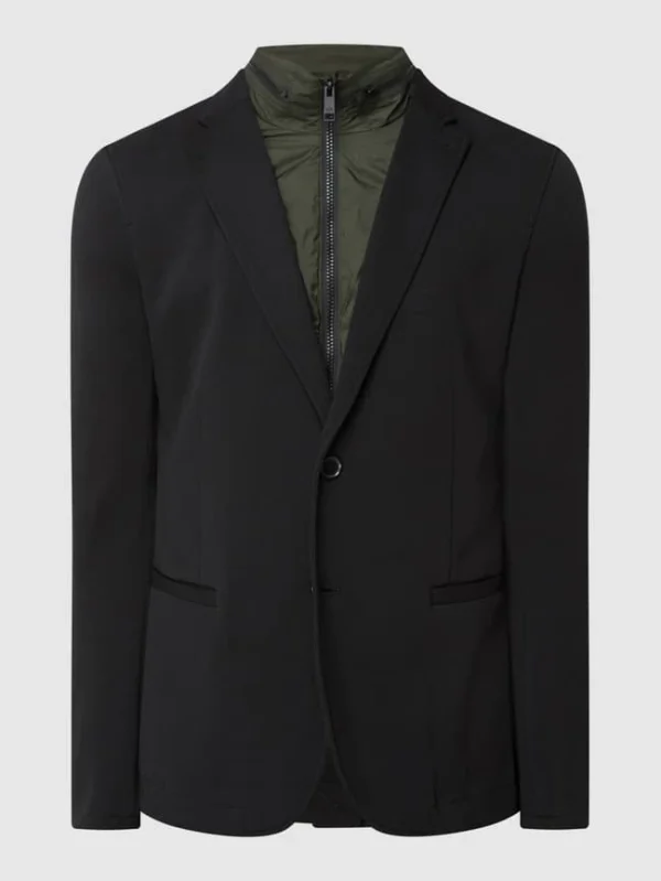 Billig ? ARMANI EXCHANGE 2-Knopf-Sakko Aus Jersey – Schwarz ✔️ 3