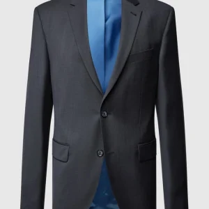 Blitzangebot ? Pierre Cardin 2-Knopf-Sakko Aus Schurwolle Mit Webmuster – Anthrazit ✔️ 9
