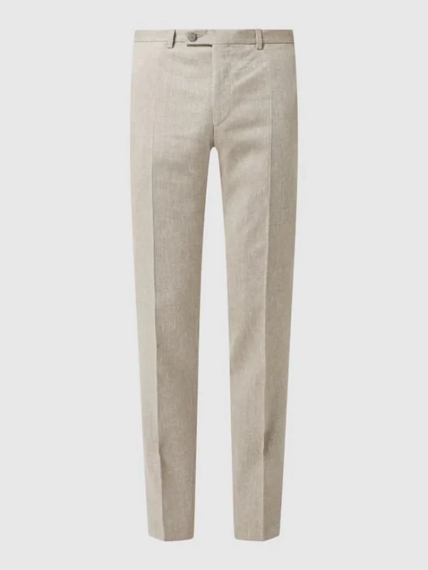 Besorgen ? DIGEL Slim Fit Leinenhose Mit Viskose-Anteil Modell ‘Franco’ – Sand ? 3