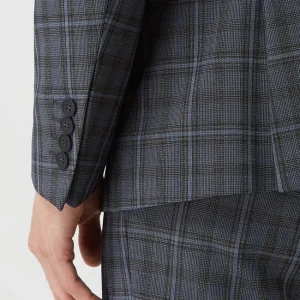 Aktion ✨ Selected Homme Slim Fit 2-Knopf-Sakko Mit Woll-Anteil Modell ‘Elon’ – Dunkelblau ? 19