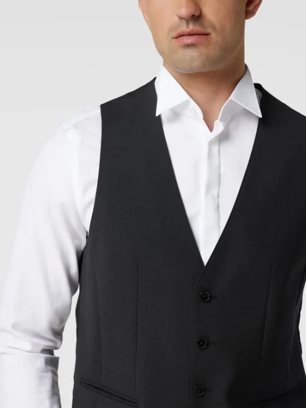 Besorgen ✨ BOSS Weste Mit Paspeltaschen Modell ‘Huge Vest’ – Anthrazit ? 4