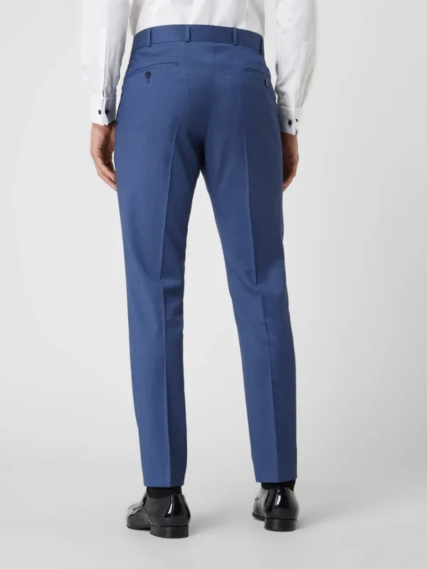Beste Bewertungen von ✨ Wilvorst Slim Fit Anzughose Aus Wolle – Blau ❤️ 6