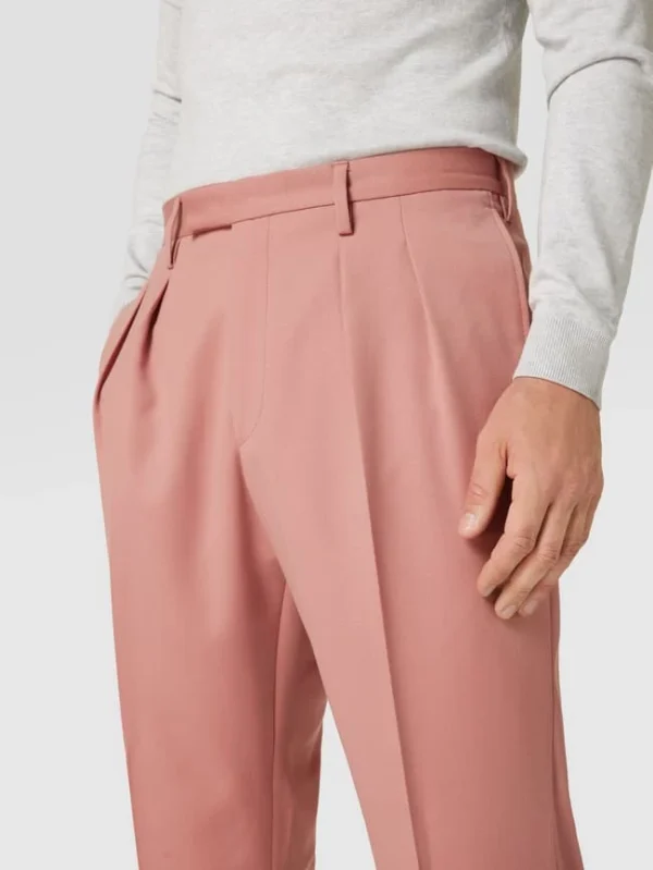 Auslauf ? Baldessarini Hose Mit Bundfalten – Altrosa ? 4