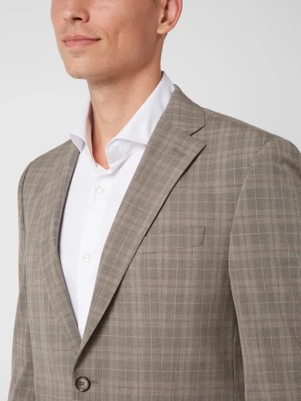 Budget ⌛ Pierre Cardin Modern Fit 2-Knopf-Sakko Mit Stretch-Anteil Modell ‘Grant’ – ‘Futureflex’ – Hellbraun ? 4