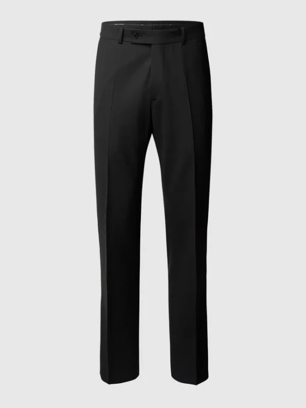 Billig ? Daniel Hechter Modern Fit Anzug-Hose Mit Stretch-Anteil – Schwarz ? 3