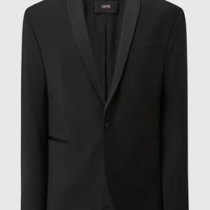 Besorgen ✔️ Cinque Super Slim Fit Smoking-Jacke Mit Schurwoll-Anteil Modell ‘Cifestivo’ – Schwarz ? 10